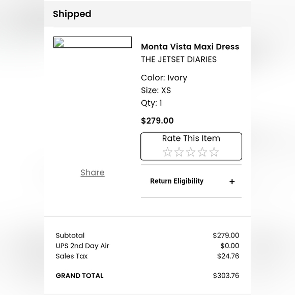 The Jetset Diaries Monta Vista Maxi White Dress XS - Picture 6 of 8